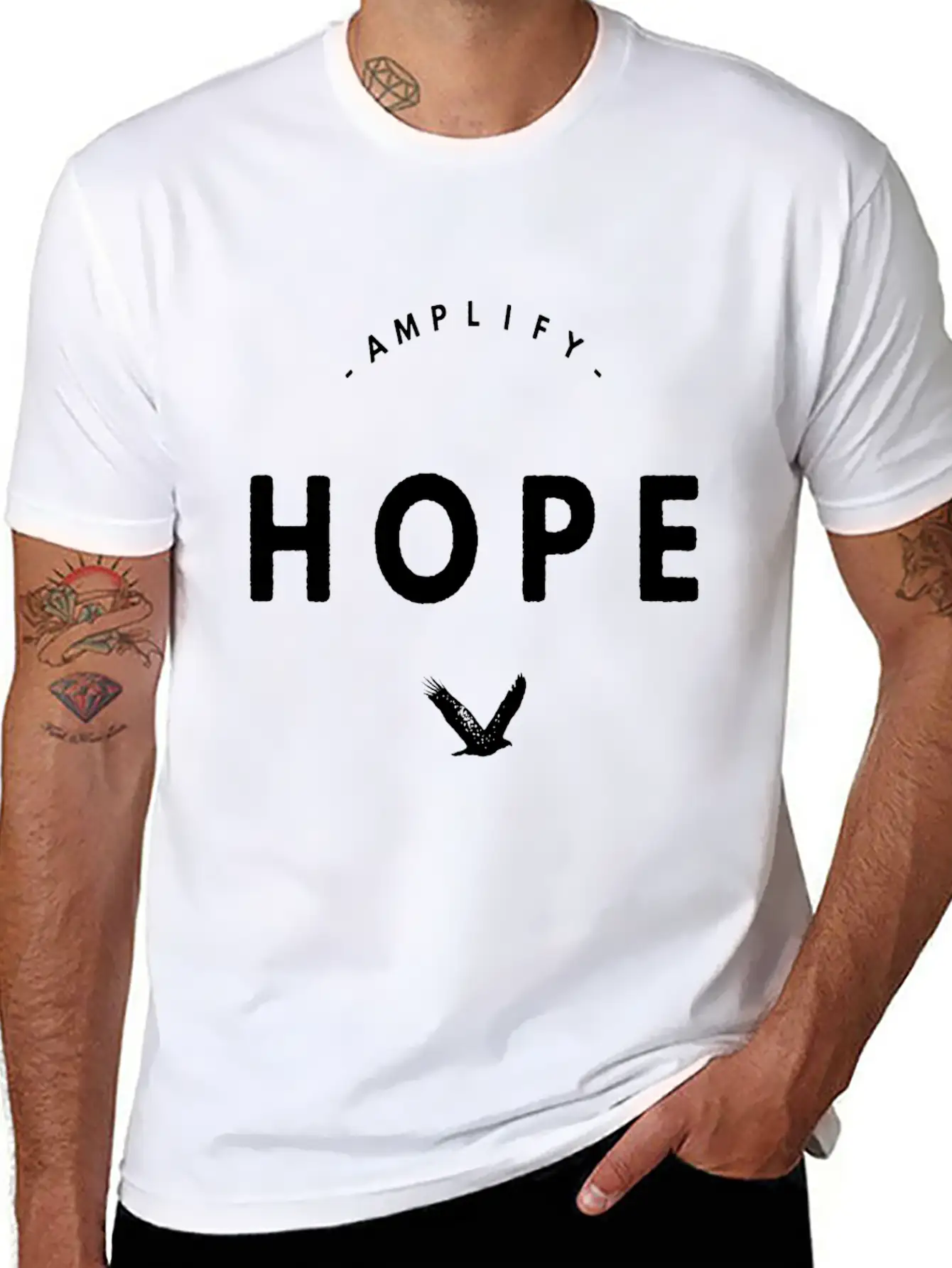 Amplify Hope Basic Graphic T-Shirt – Daily Comfort In Soft Cotton