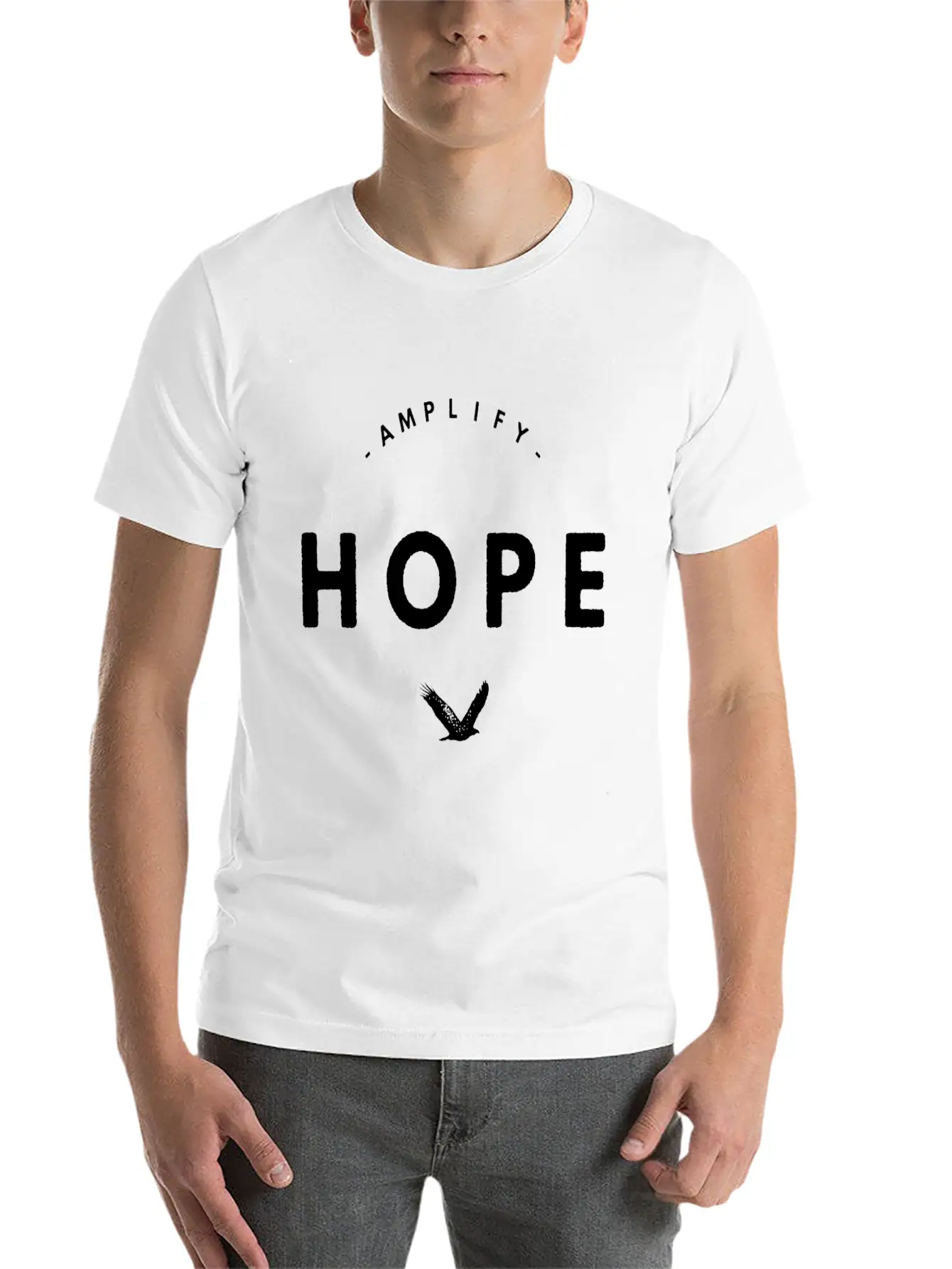 Amplify Hope Basic Graphic T-Shirt – Daily Comfort In Soft Cotton