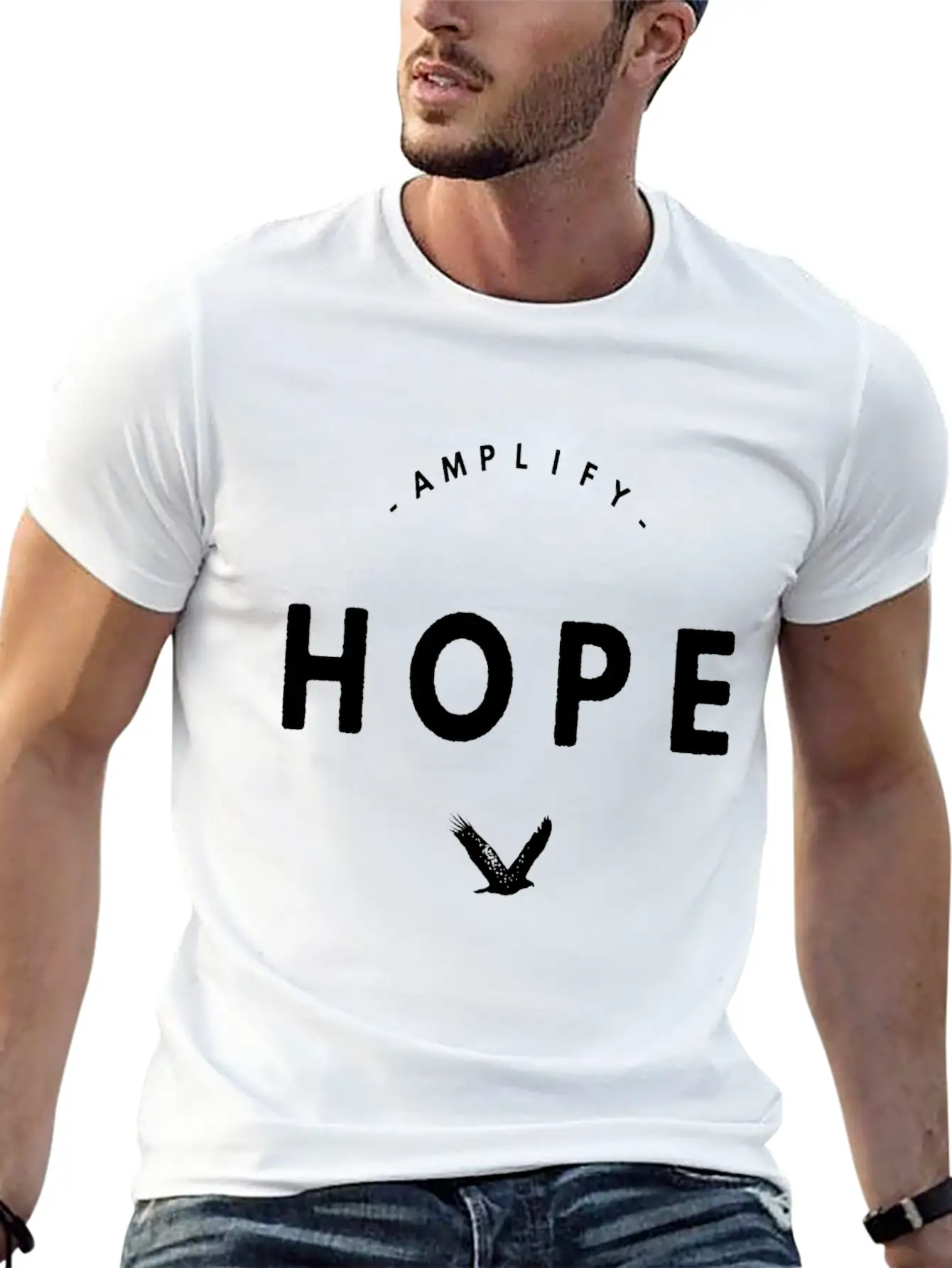 Amplify Hope Basic Graphic T-Shirt – Daily Comfort In Soft Cotton