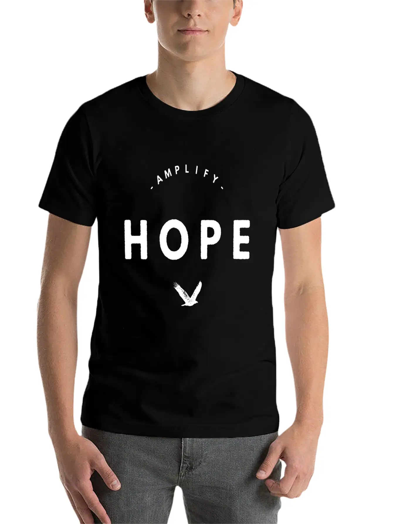 Amplify Hope Basic Graphic T-Shirt – Daily Comfort In Soft Cotton