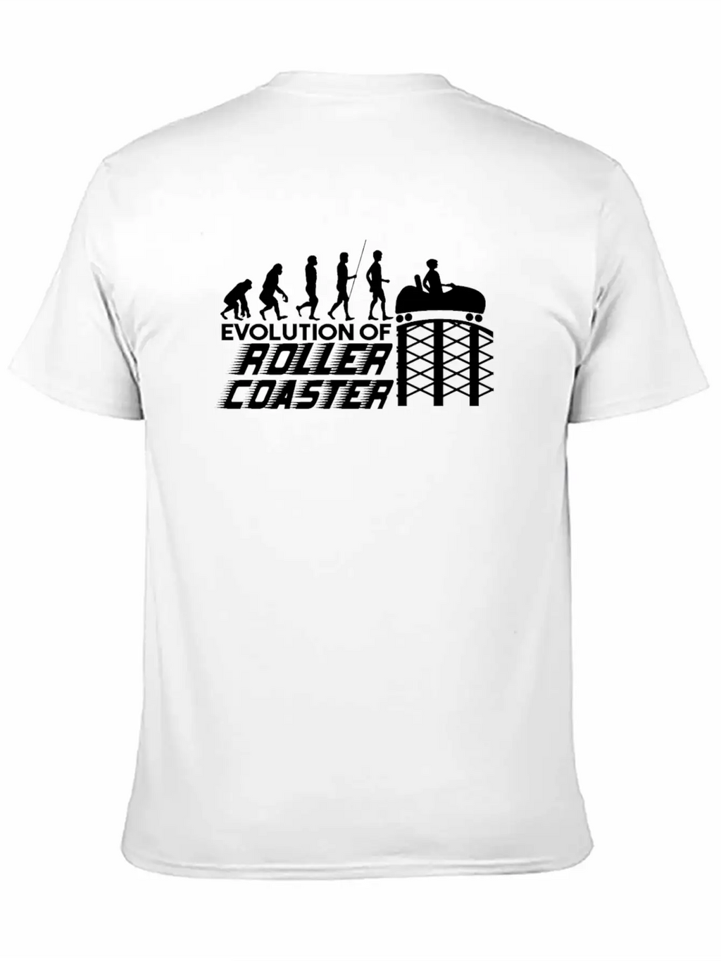 Amusement Park Roller Coaster Looping Track Classic Cotton Tee – Unisex Comfort For Any Season