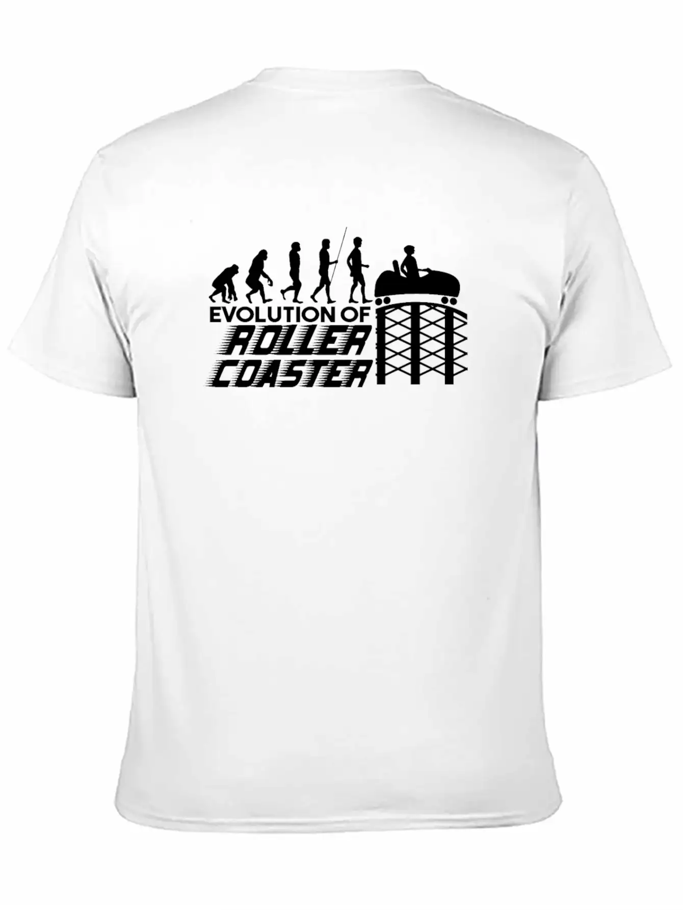 Amusement Park Roller Coaster Looping Track Classic Cotton Tee – Unisex Comfort For Any Season