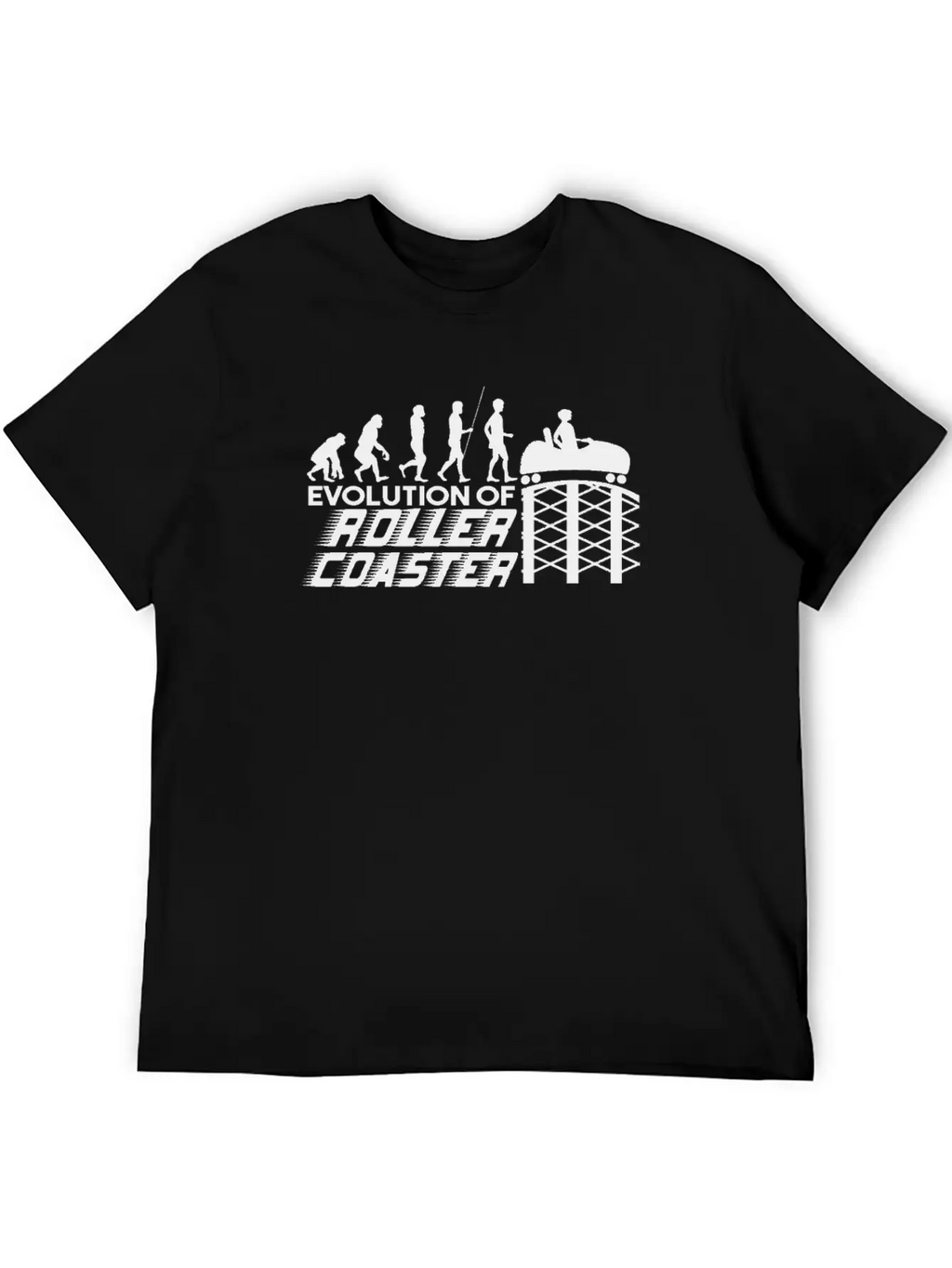 Amusement Park Roller Coaster Looping Track Classic Cotton Tee – Unisex Comfort For Any Season