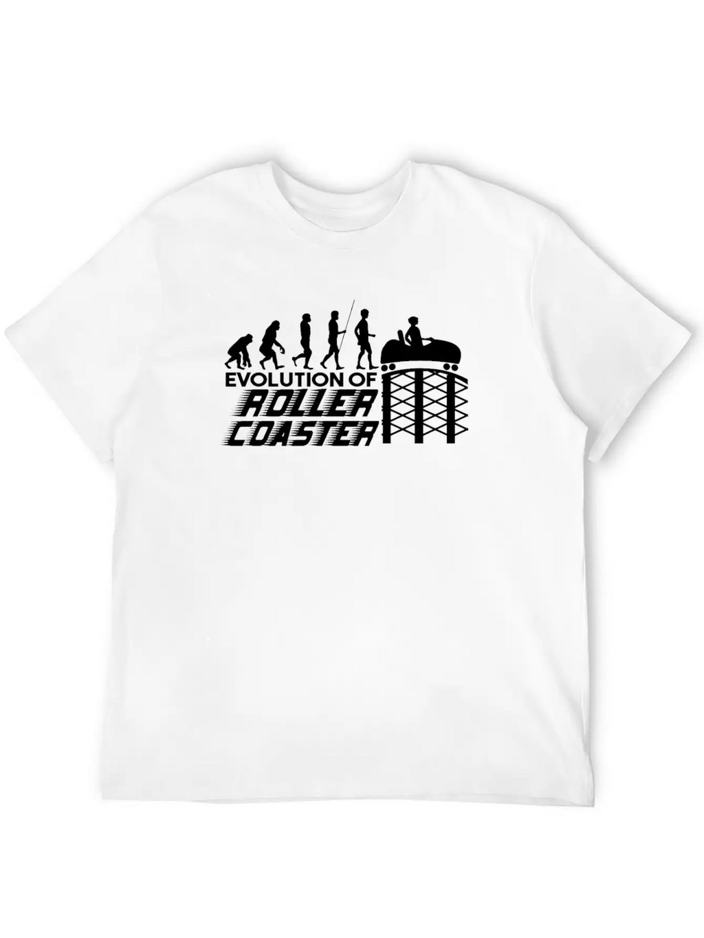 Amusement Park Roller Coaster Looping Track Classic Cotton Tee – Unisex Comfort For Any Season