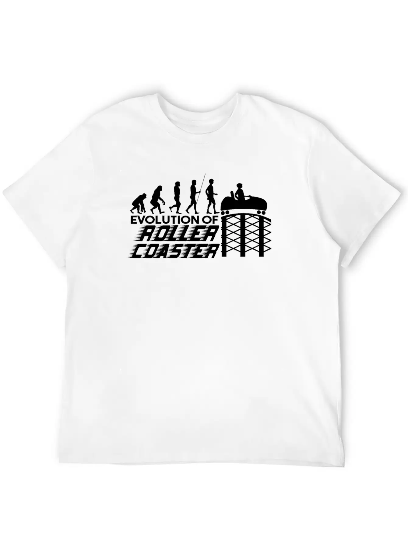 Amusement Park Roller Coaster Looping Track Classic Cotton Tee – Unisex Comfort For Any Season