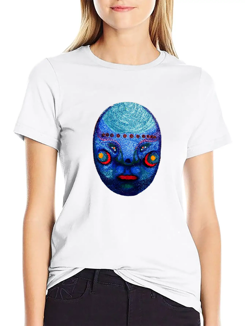An Alien Head Classic Crew Neck Graphic Tee – Everyday Minimal Look