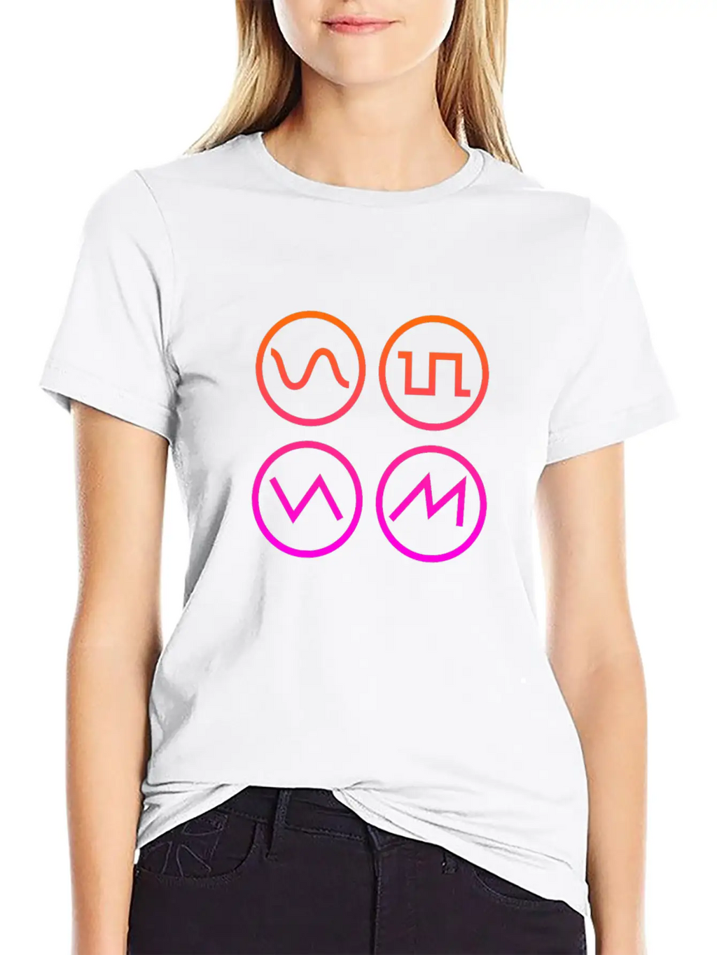Analog Audiophile Waveform Synthesizer Simple Everyday Graphic Tee – Lightweight Summer Wear