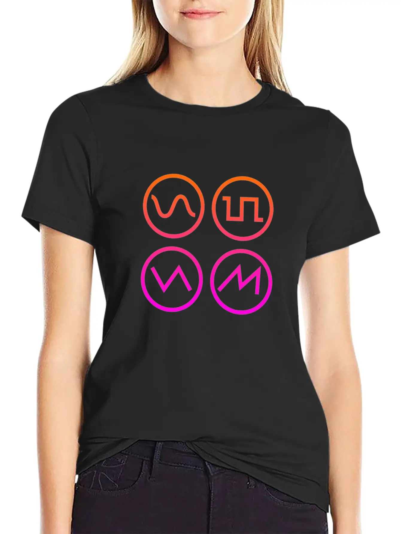 Analog Audiophile Waveform Synthesizer Simple Everyday Graphic Tee – Lightweight Summer Wear