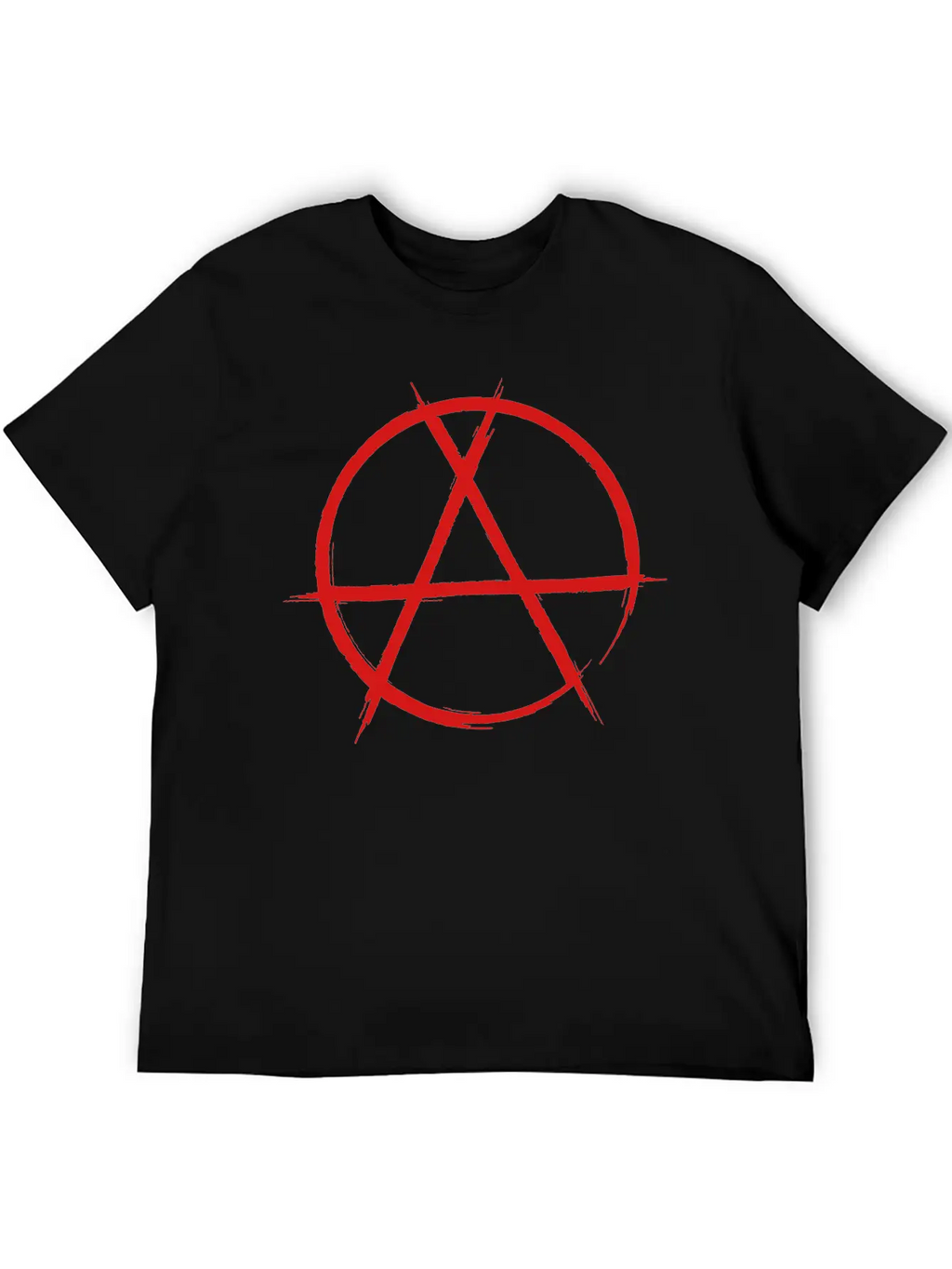 Anarchy Sign Classic Fit Graphic Tee For Daily Comfort – Unisex Cotton Shirt