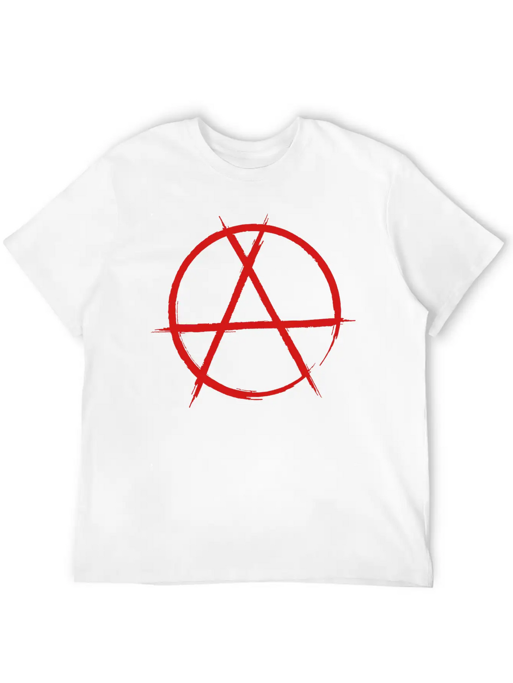 Anarchy Sign Classic Fit Graphic Tee For Daily Comfort – Unisex Cotton Shirt