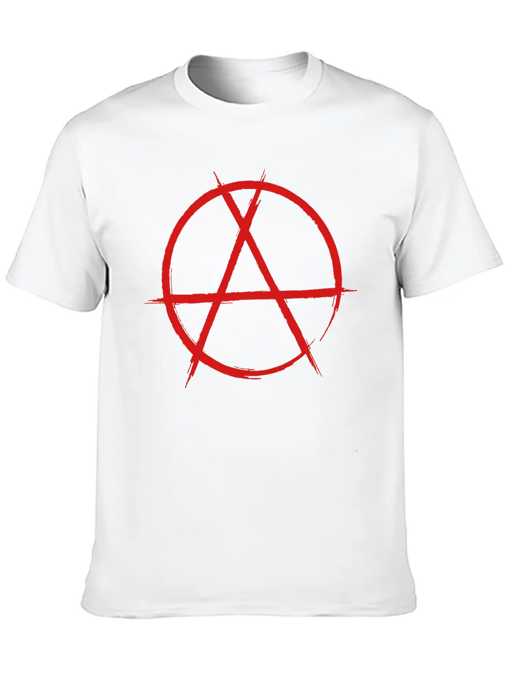Anarchy Sign Classic Fit Graphic Tee For Daily Comfort – Unisex Cotton Shirt