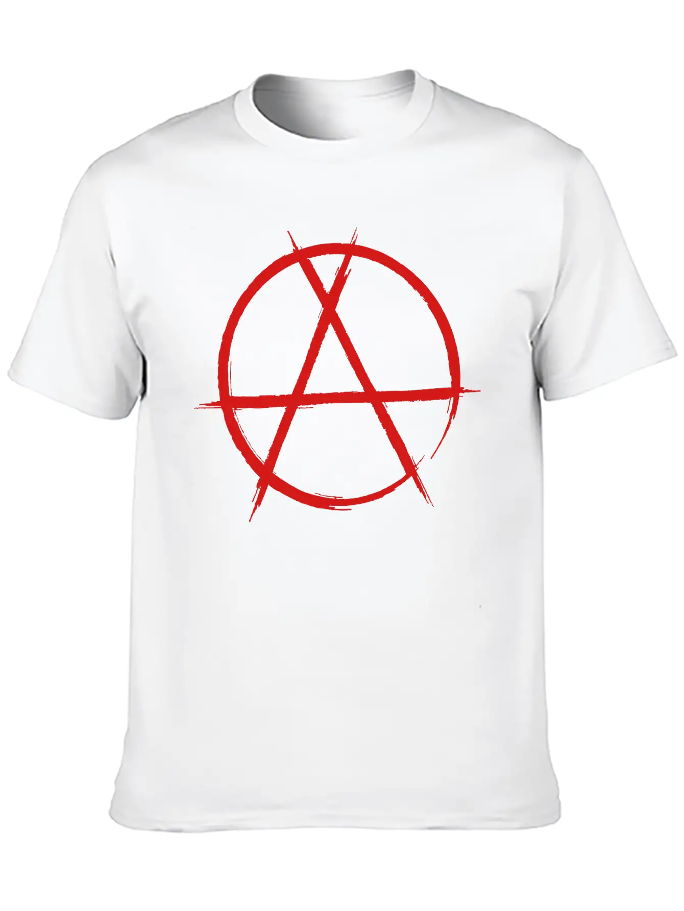 Anarchy Sign Classic Fit Graphic Tee For Daily Comfort – Unisex Cotton Shirt