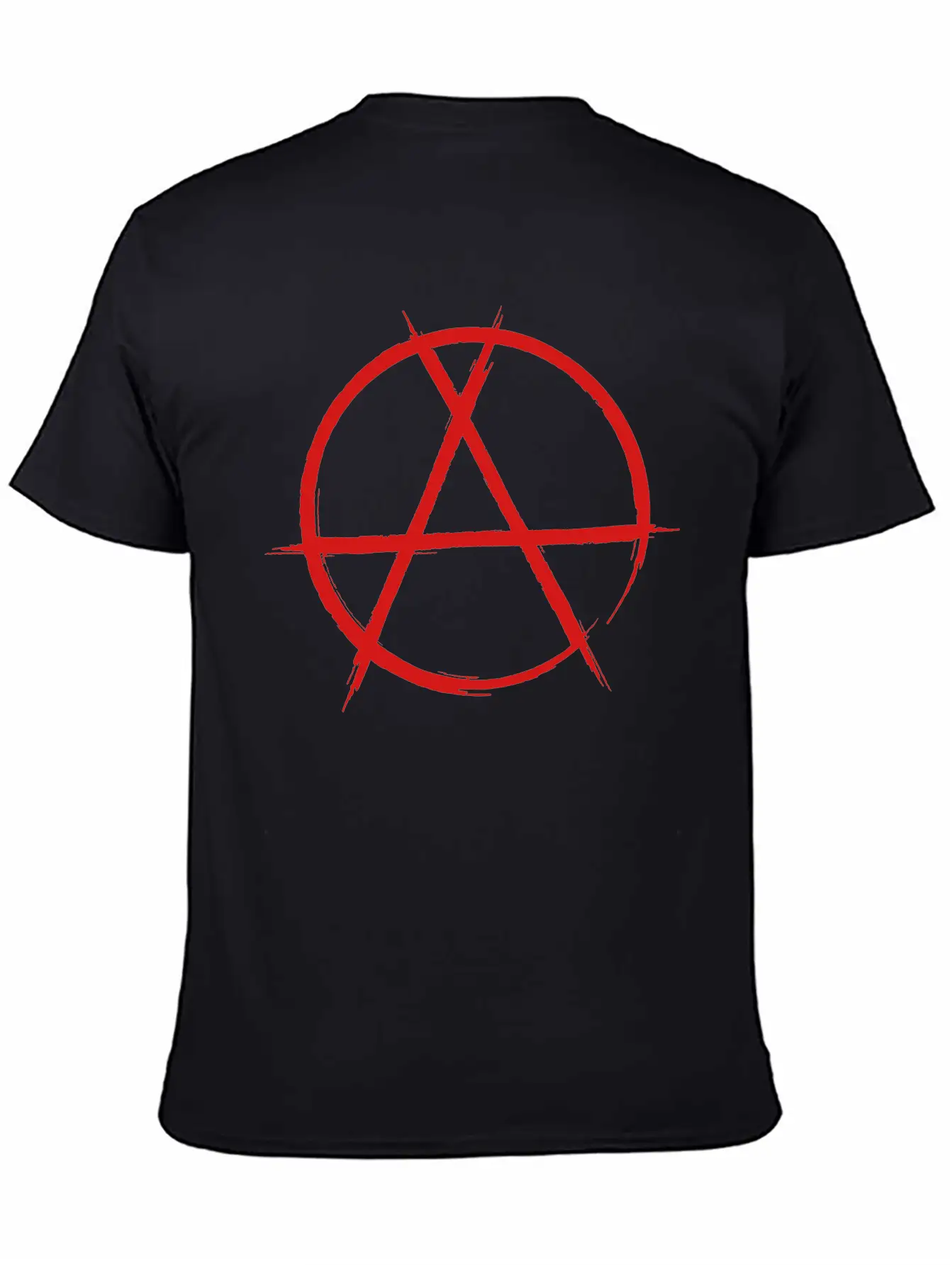 Anarchy Sign Classic Fit Graphic Tee For Daily Comfort – Unisex Cotton Shirt