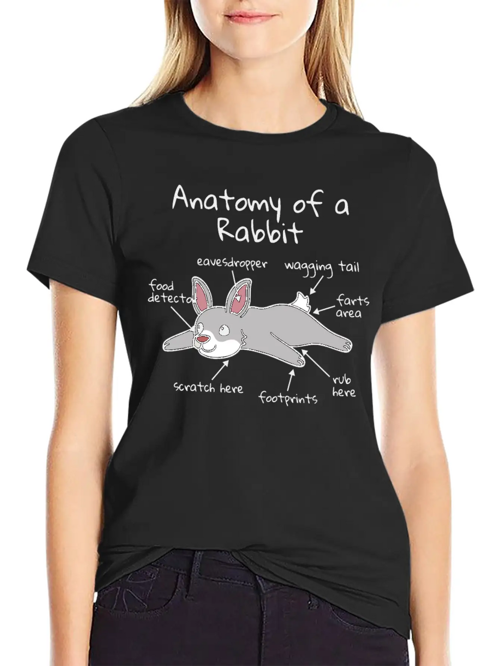 Anatomy Of A Rabbit Timeless Short Sleeve Tee – Comfy And Minimalist Design