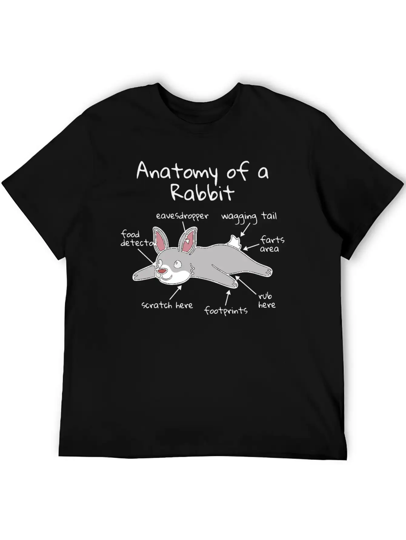 Anatomy Of A Rabbit Timeless Short Sleeve Tee – Comfy And Minimalist Design