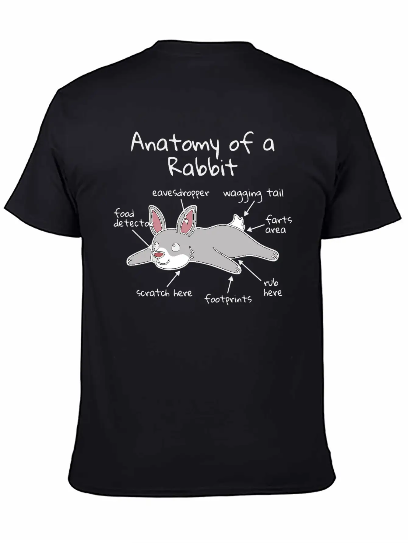 Anatomy Of A Rabbit Timeless Short Sleeve Tee – Comfy And Minimalist Design