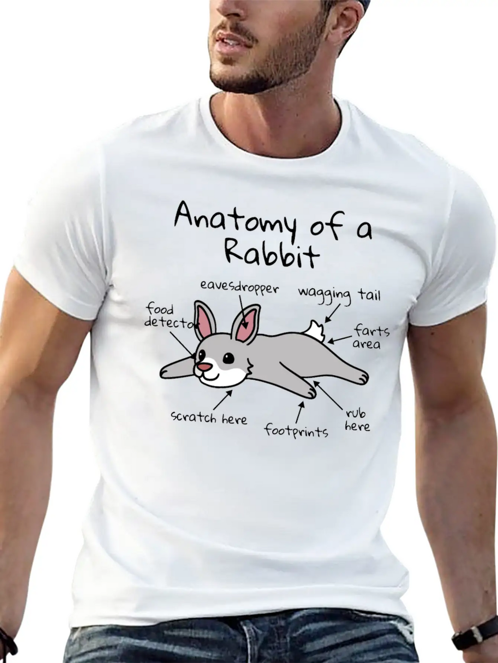 Anatomy Of A Rabbit Timeless Short Sleeve Tee – Comfy And Minimalist Design