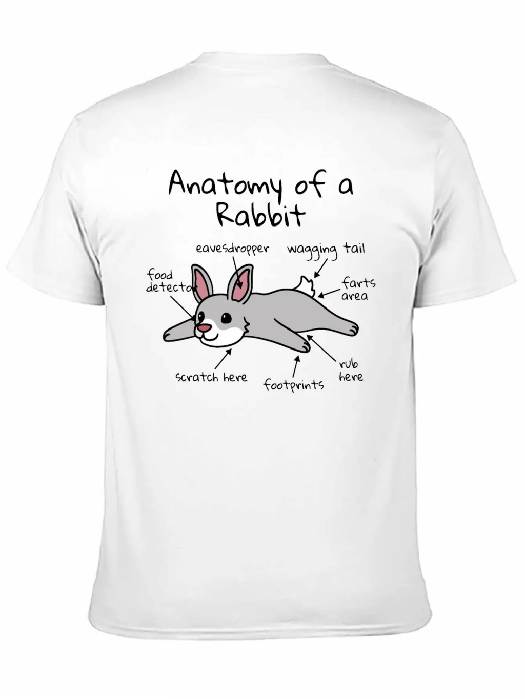 Anatomy Of A Rabbit Timeless Short Sleeve Tee – Comfy And Minimalist Design