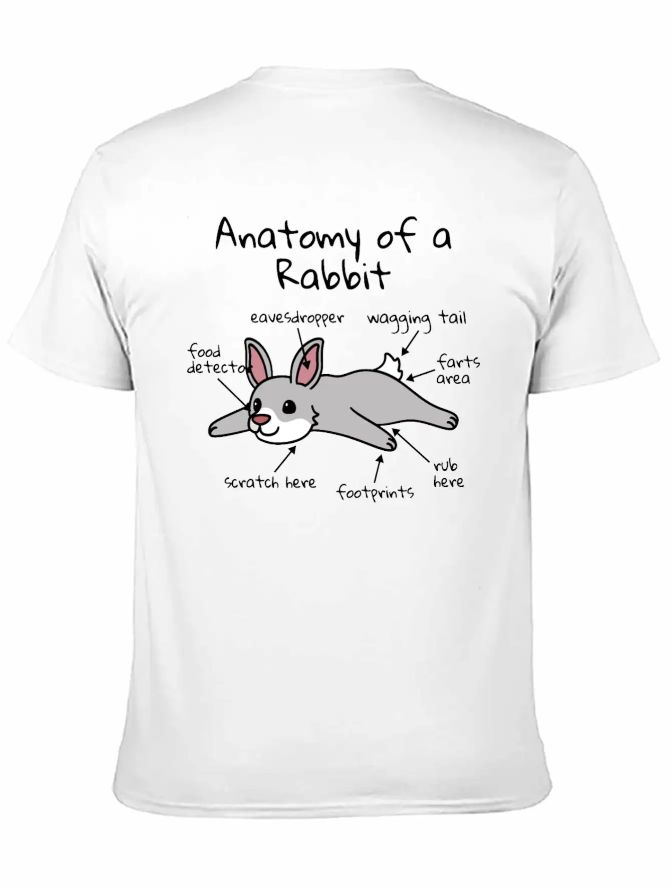 Anatomy Of A Rabbit Timeless Short Sleeve Tee – Comfy And Minimalist Design