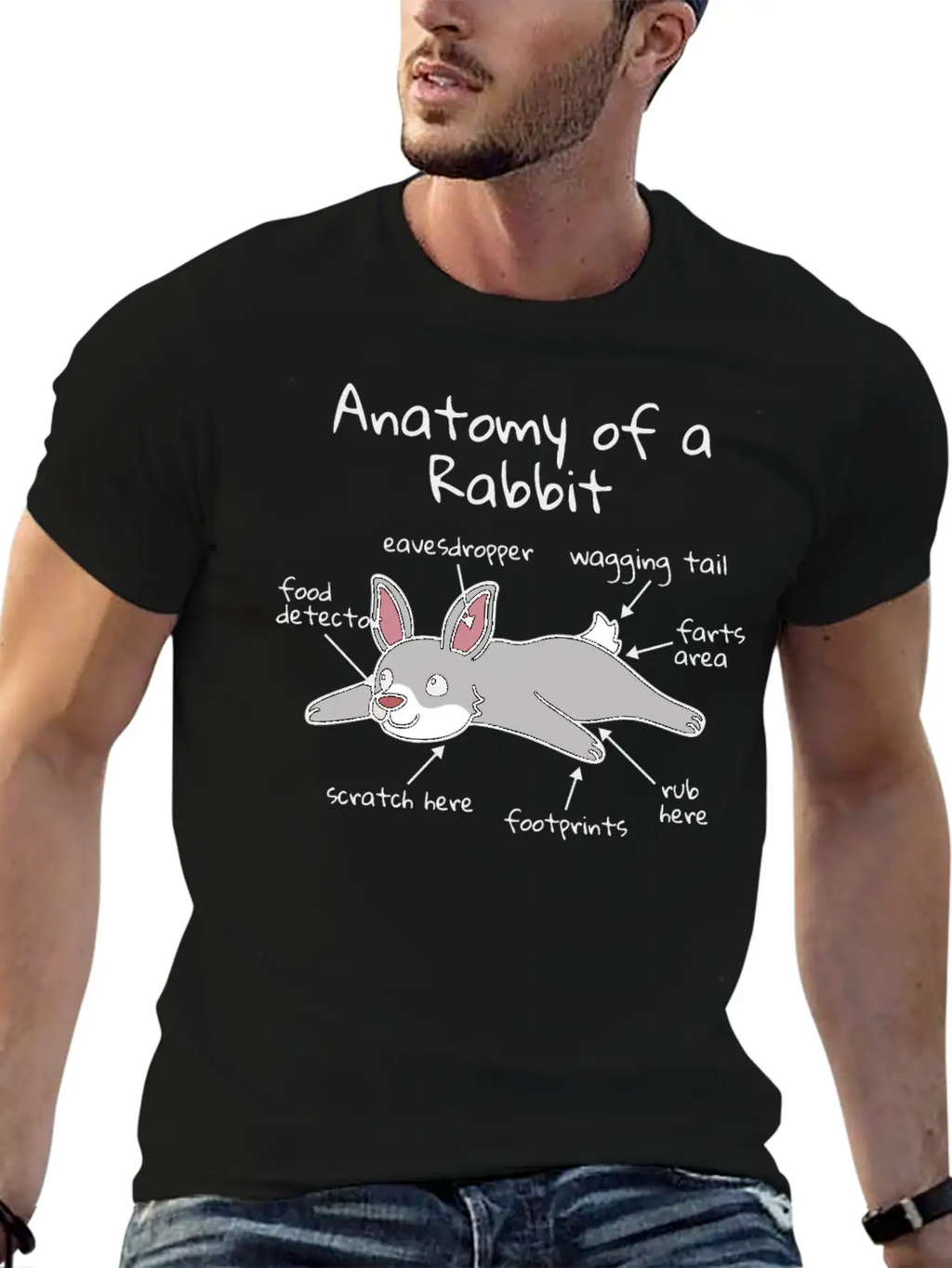 Anatomy Of A Rabbit Timeless Short Sleeve Tee – Comfy And Minimalist Design