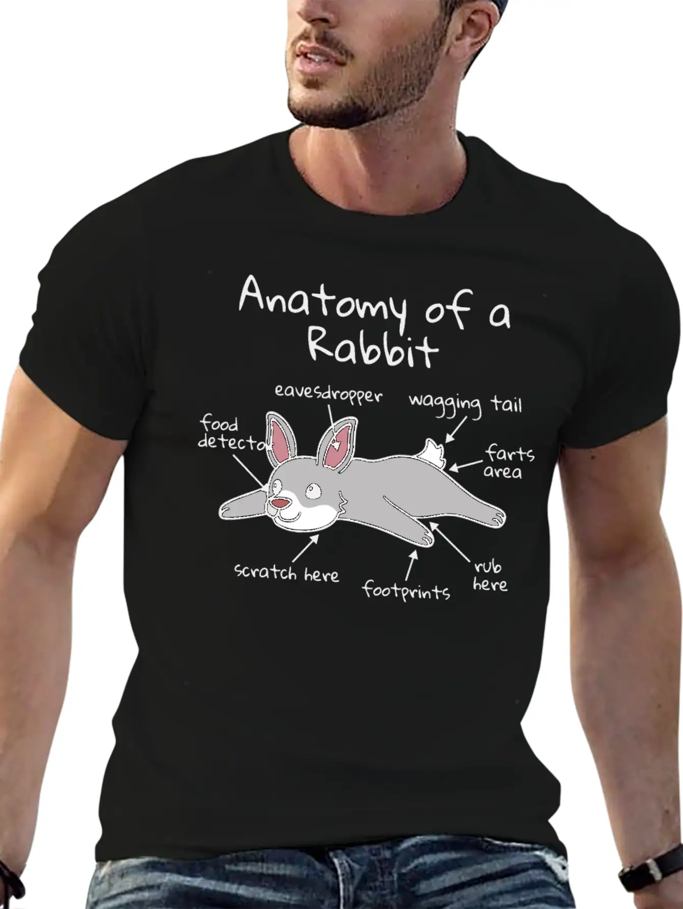 Anatomy Of A Rabbit Timeless Short Sleeve Tee – Comfy And Minimalist Design