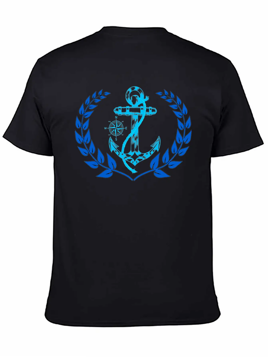 Anchor Maritime Seaman Compass Nautical Breathable Graphic T-Shirt – Perfect For Casual Days
