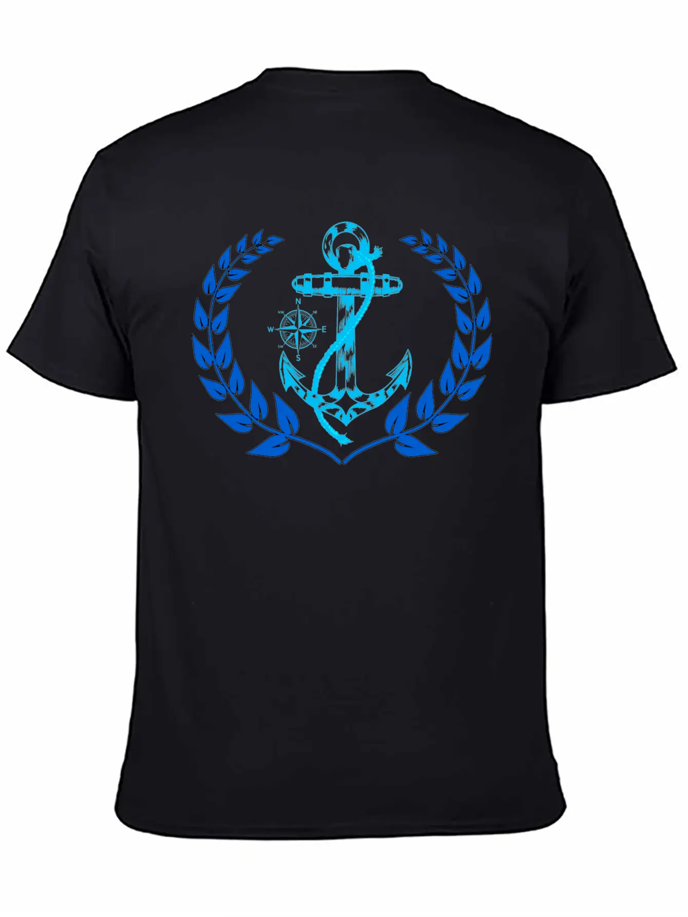 Anchor Maritime Seaman Compass Nautical Breathable Graphic T-Shirt – Perfect For Casual Days