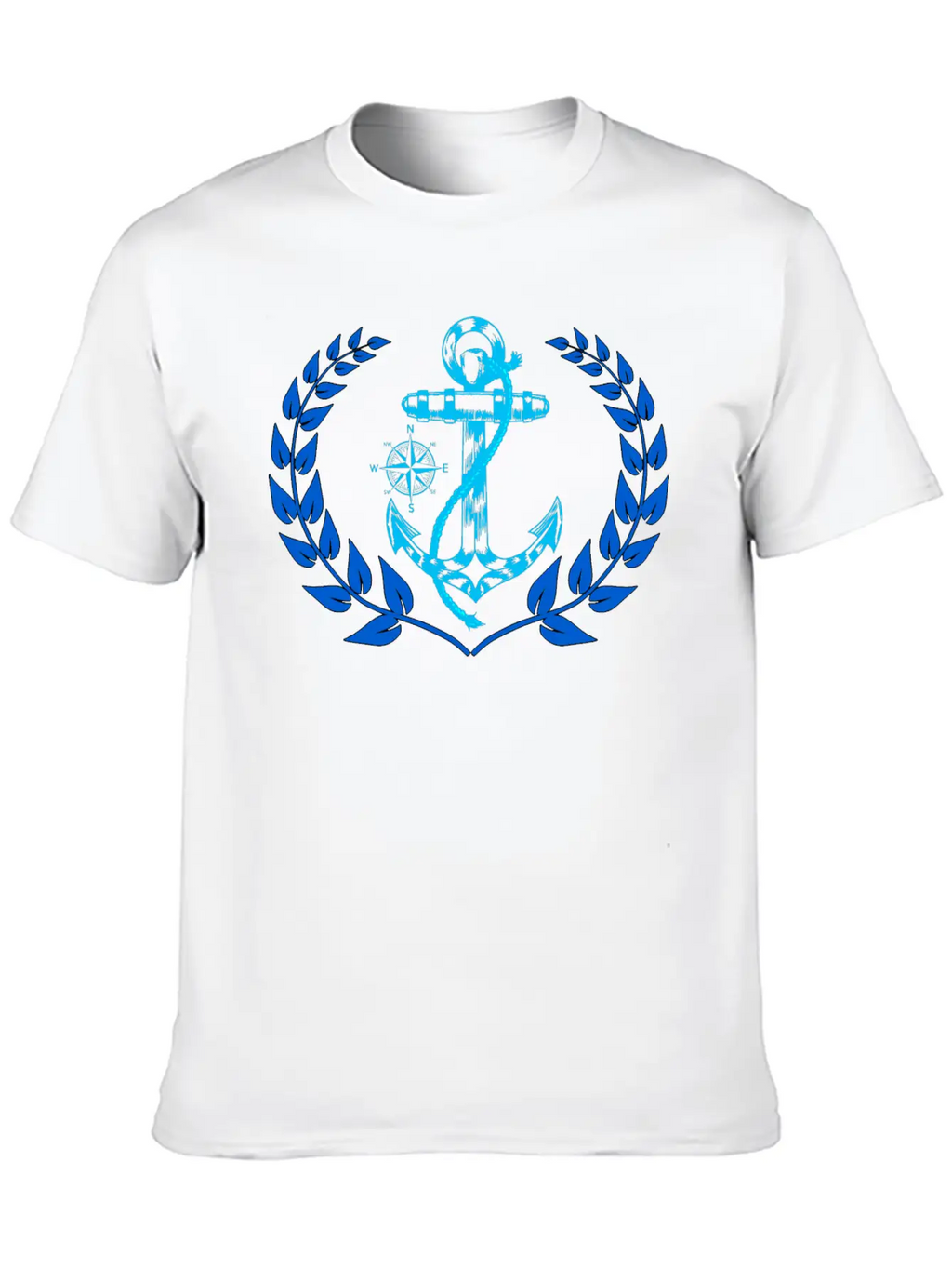 Anchor Maritime Seaman Compass Nautical Breathable Graphic T-Shirt – Perfect For Casual Days