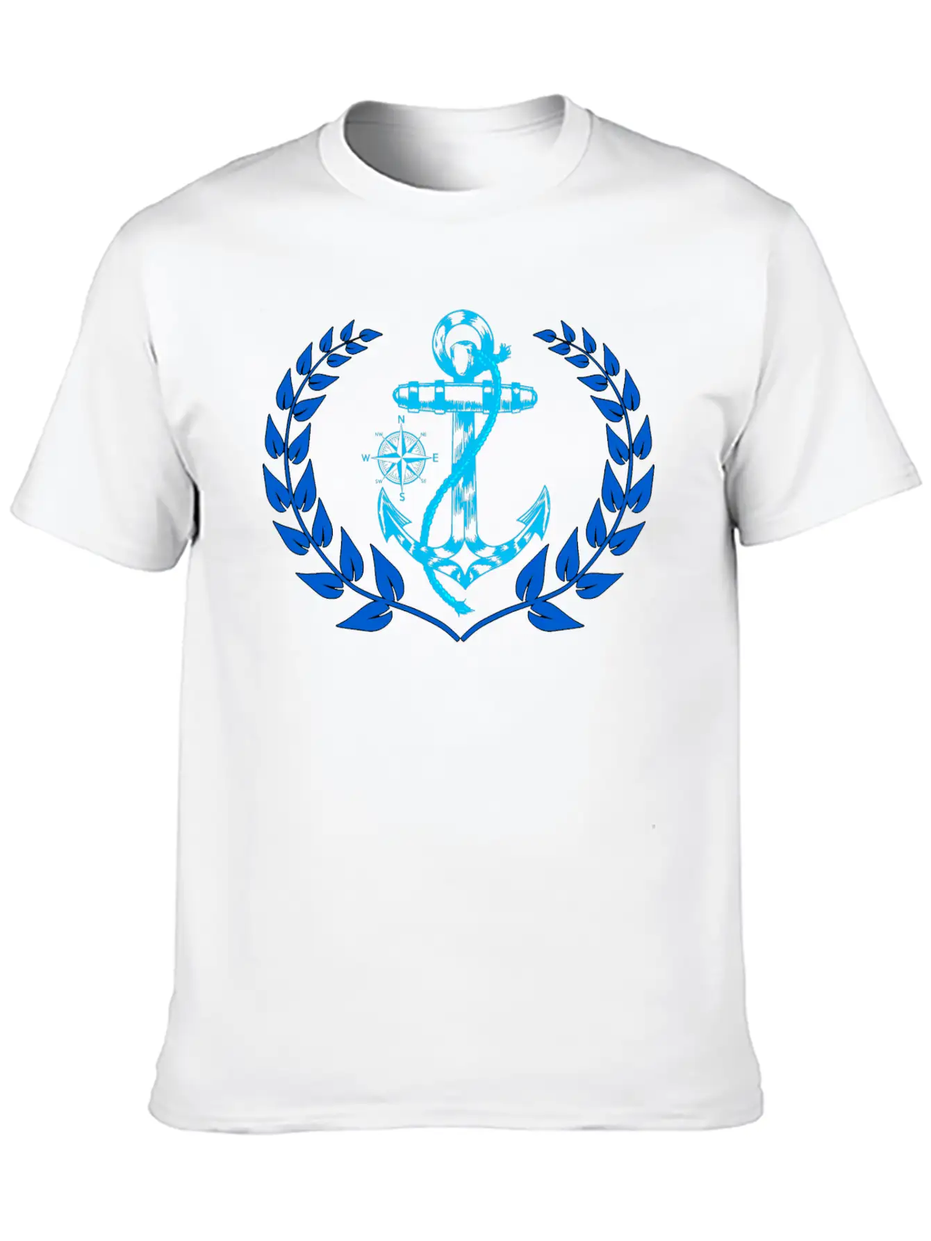 Anchor Maritime Seaman Compass Nautical Breathable Graphic T-Shirt – Perfect For Casual Days