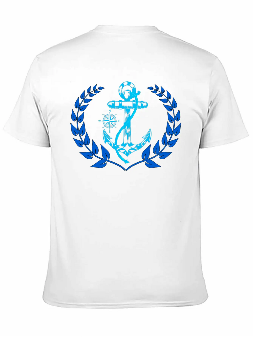 Anchor Maritime Seaman Compass Nautical Breathable Graphic T-Shirt – Perfect For Casual Days