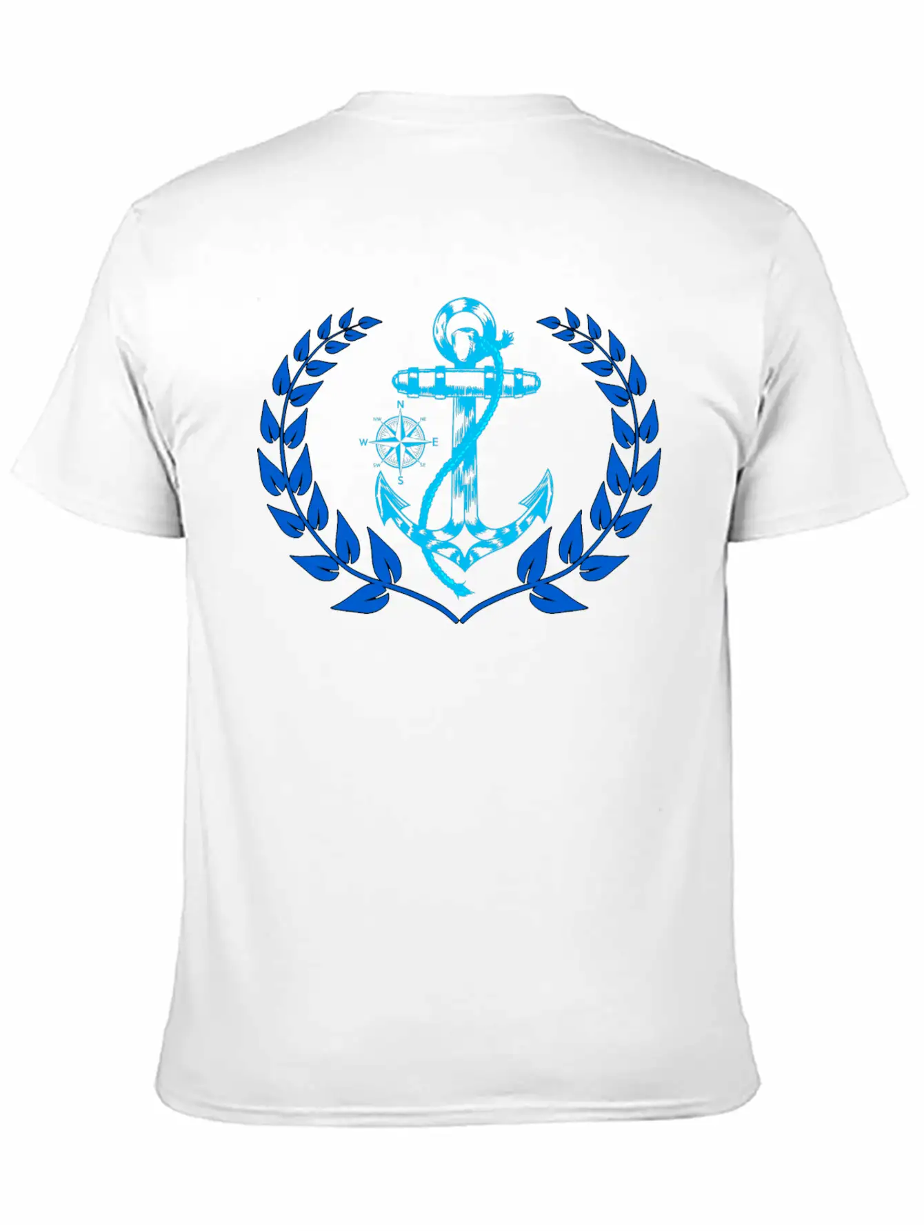 Anchor Maritime Seaman Compass Nautical Breathable Graphic T-Shirt – Perfect For Casual Days