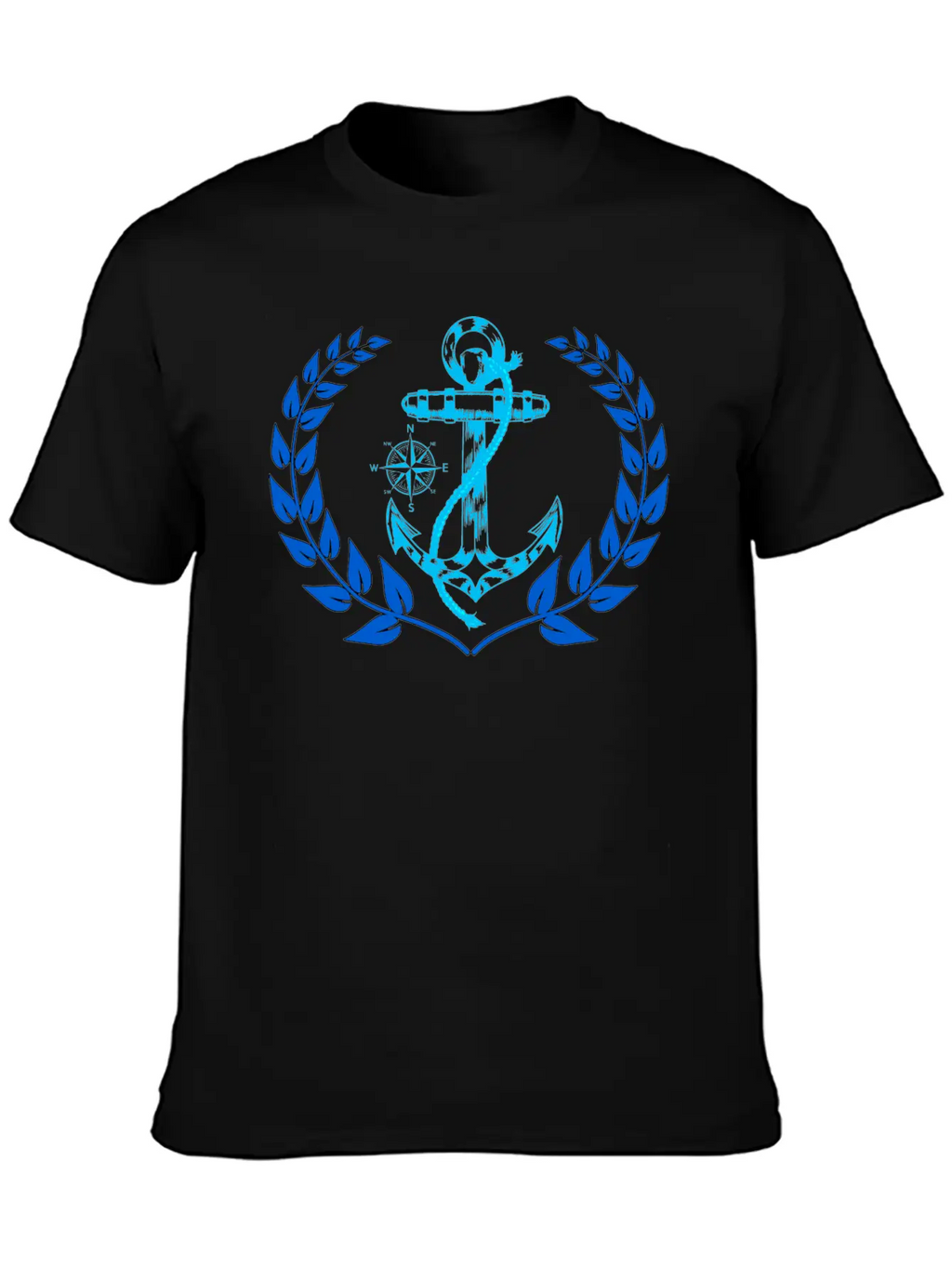 Anchor Maritime Seaman Compass Nautical Breathable Graphic T-Shirt – Perfect For Casual Days