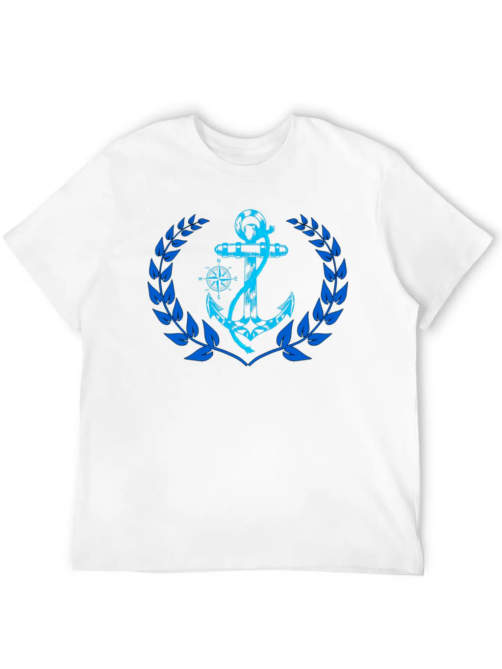 Anchor Maritime Seaman Compass Nautical Breathable Graphic T-Shirt – Perfect For Casual Days