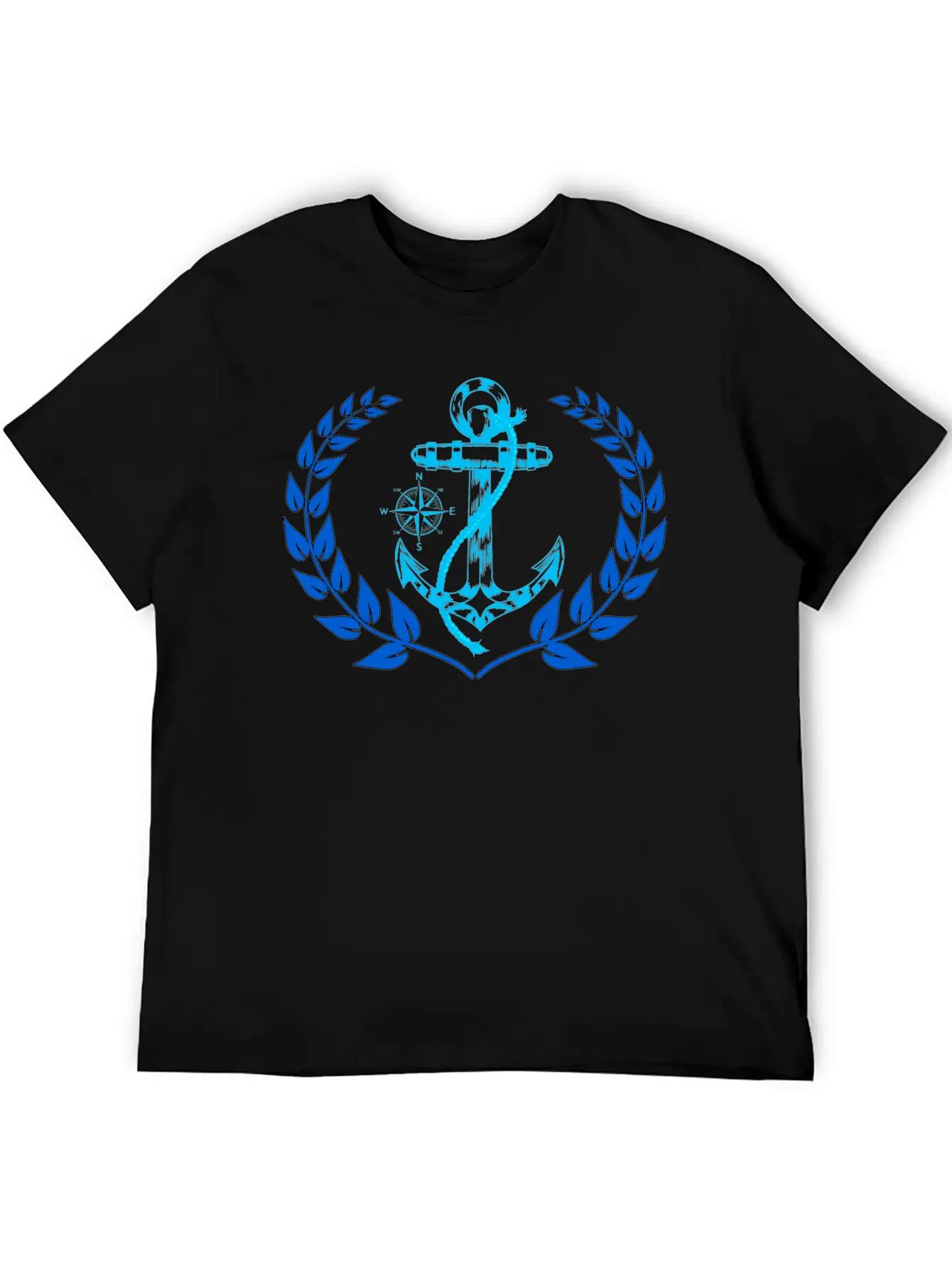 Anchor Maritime Seaman Compass Nautical Breathable Graphic T-Shirt – Perfect For Casual Days