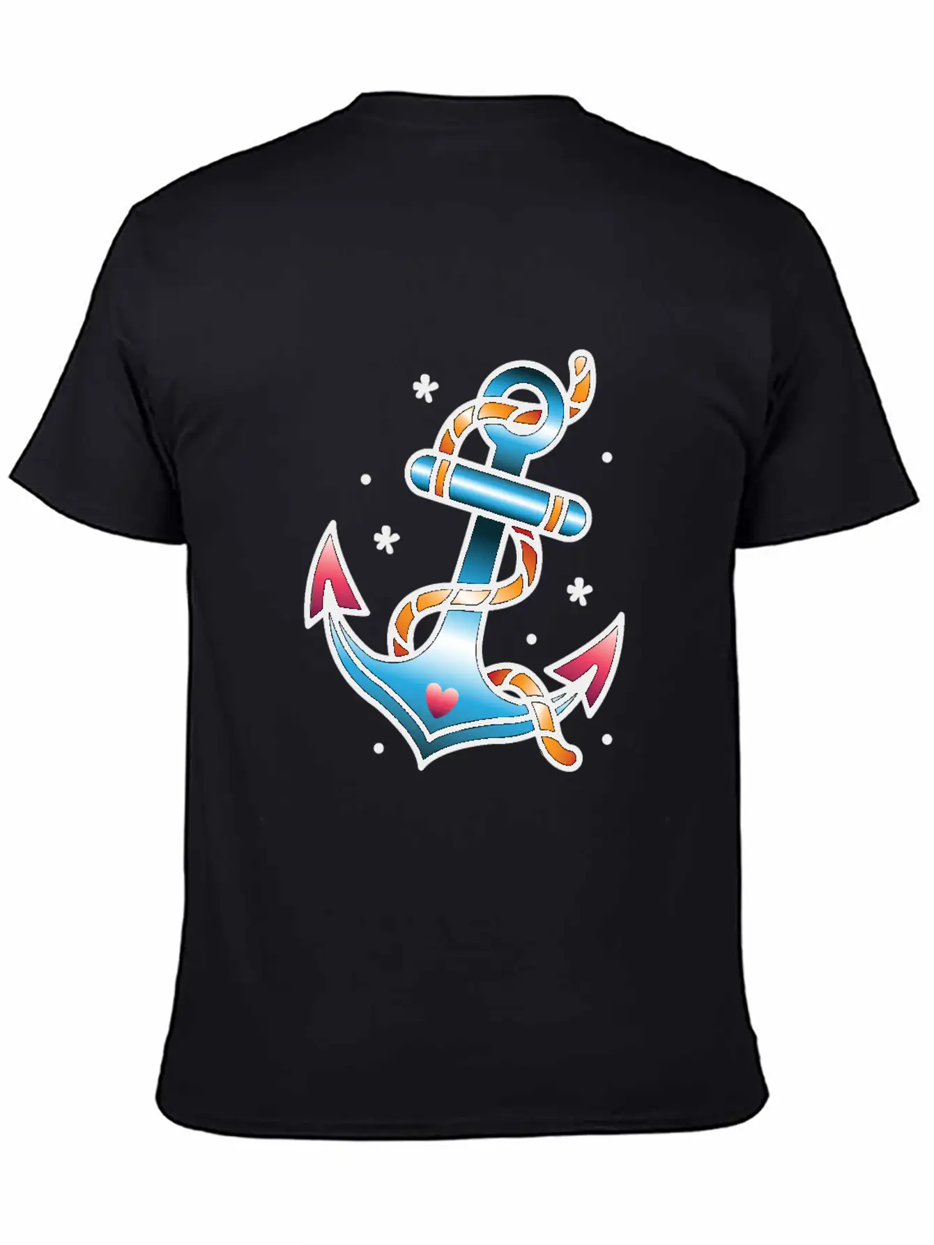 Anchor Tattoo Basic Graphic T-Shirt – Daily Comfort In Soft Cotton