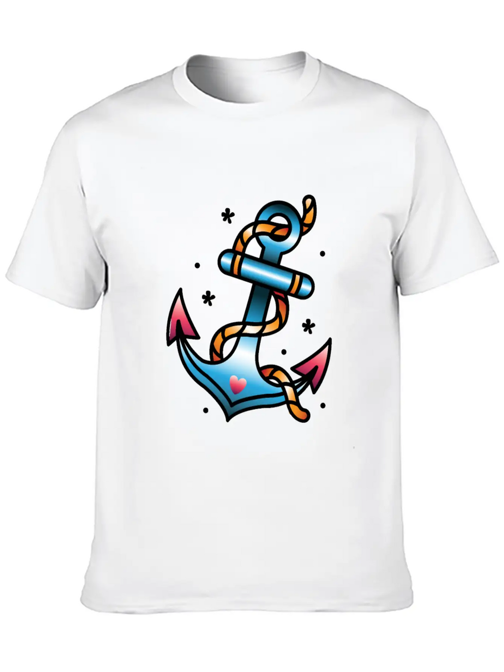 Anchor Tattoo Basic Graphic T-Shirt – Daily Comfort In Soft Cotton