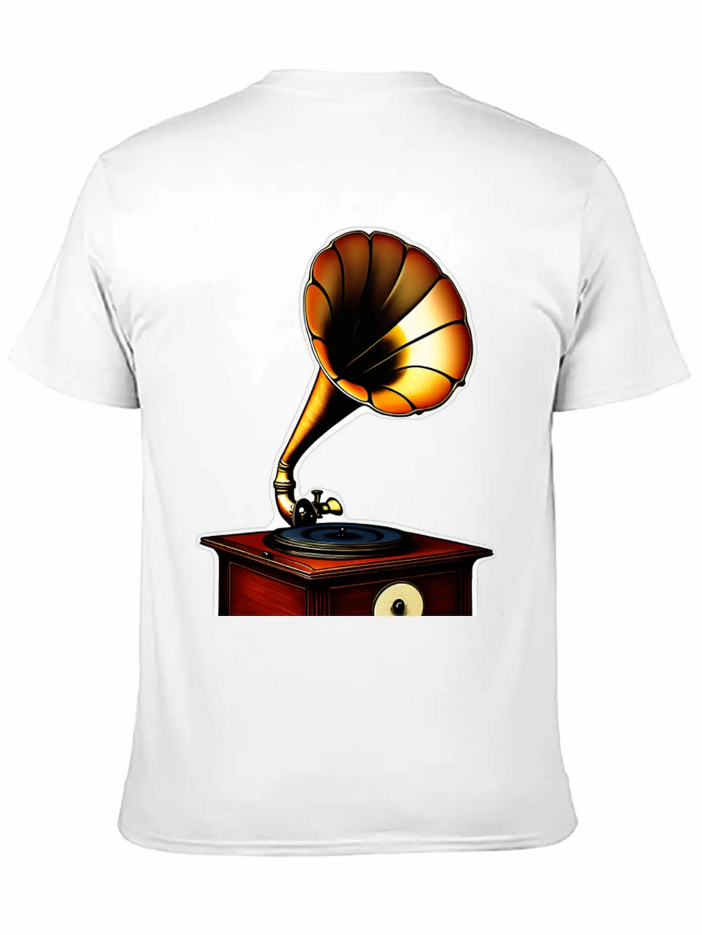 Ancient Gramophone Phenomenal Sound Basic Graphic T-Shirt – Daily Comfort In Soft Cotton