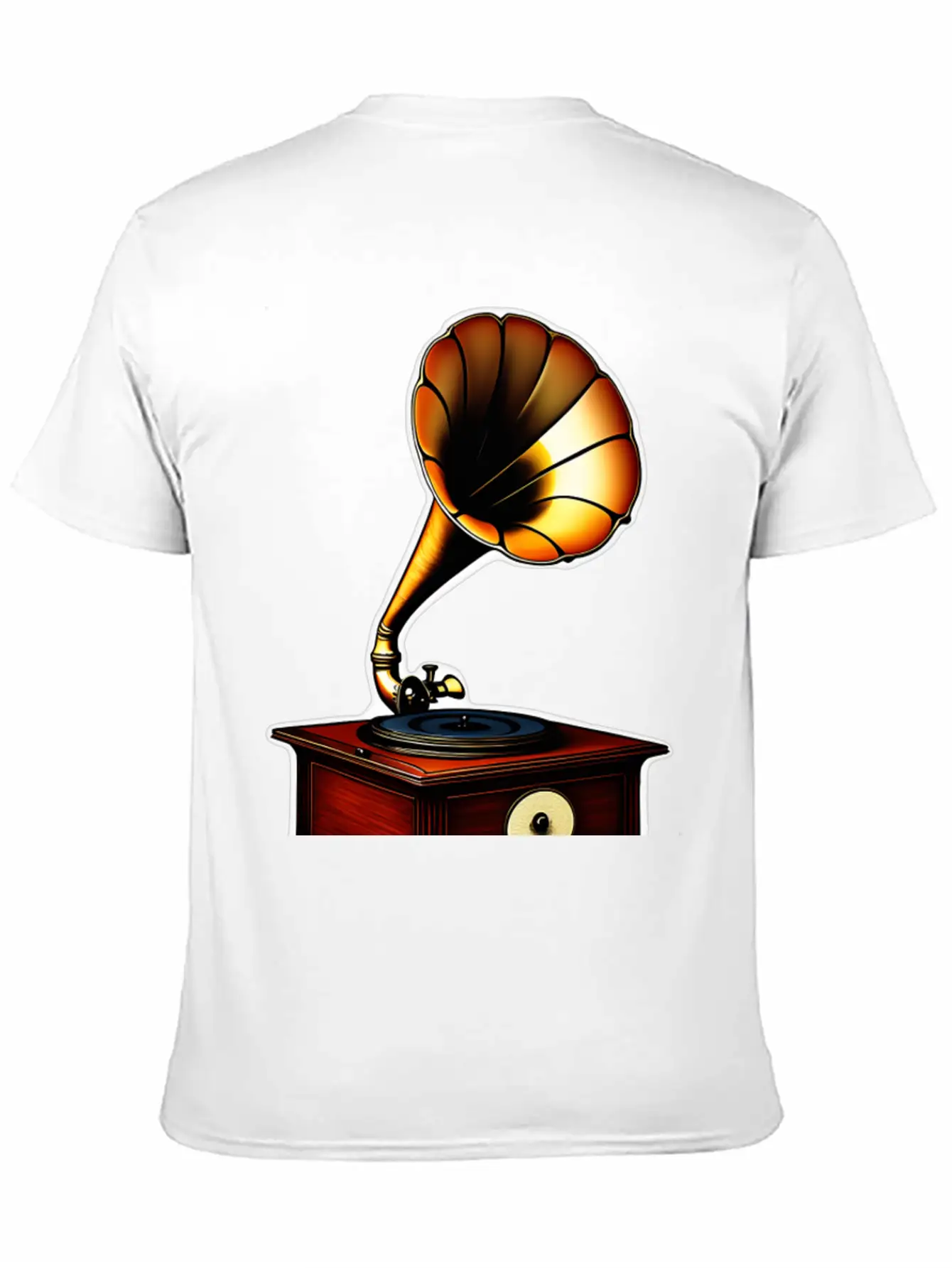 Ancient Gramophone Phenomenal Sound Basic Graphic T-Shirt – Daily Comfort In Soft Cotton
