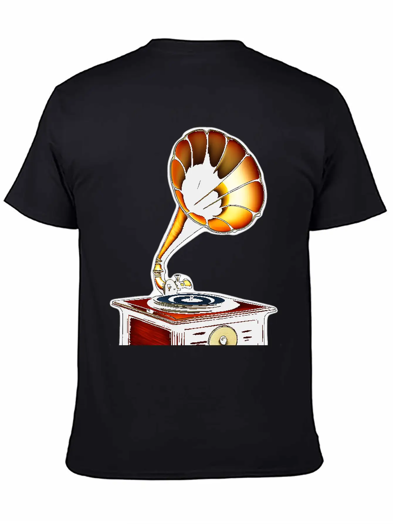 Ancient Gramophone Phenomenal Sound Basic Graphic T-Shirt – Daily Comfort In Soft Cotton