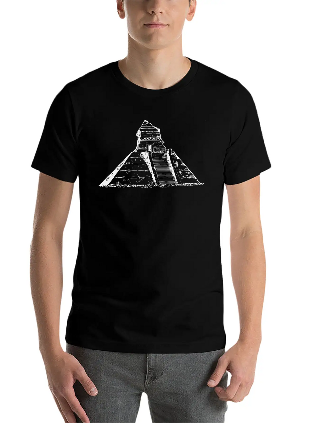 Ancient Mexican Pyramid Relaxed Everyday Tee – Lightweight And Durable Cotton