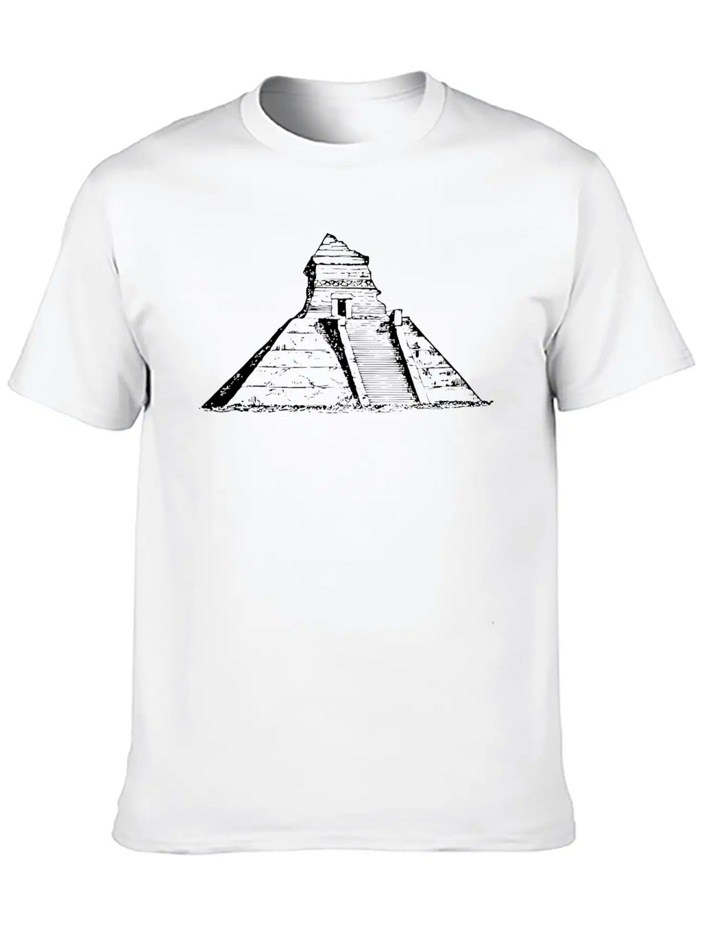 Ancient Mexican Pyramid Relaxed Everyday Tee – Lightweight And Durable Cotton