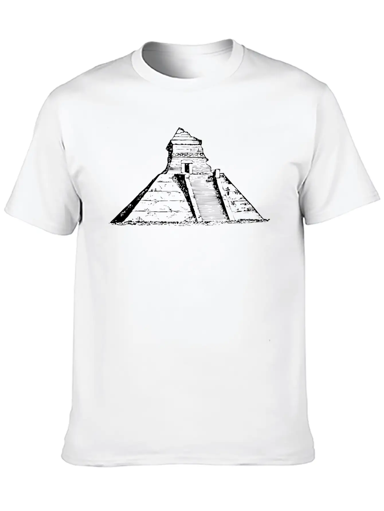 Ancient Mexican Pyramid Relaxed Everyday Tee – Lightweight And Durable Cotton