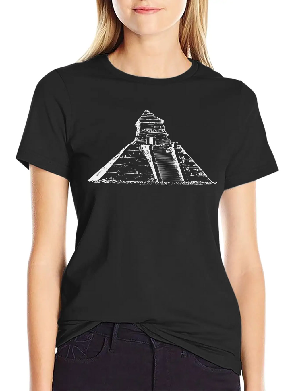 Ancient Mexican Pyramid Relaxed Everyday Tee – Lightweight And Durable Cotton