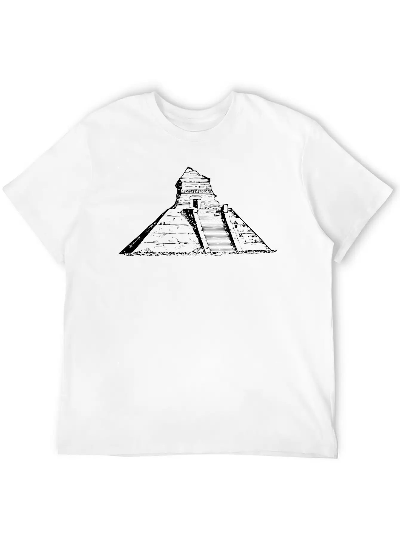 Ancient Mexican Pyramid Relaxed Everyday Tee – Lightweight And Durable Cotton