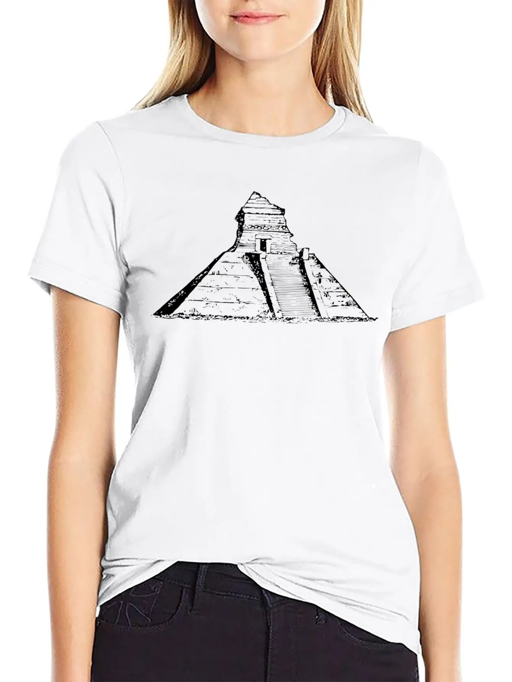 Ancient Mexican Pyramid Relaxed Everyday Tee – Lightweight And Durable Cotton