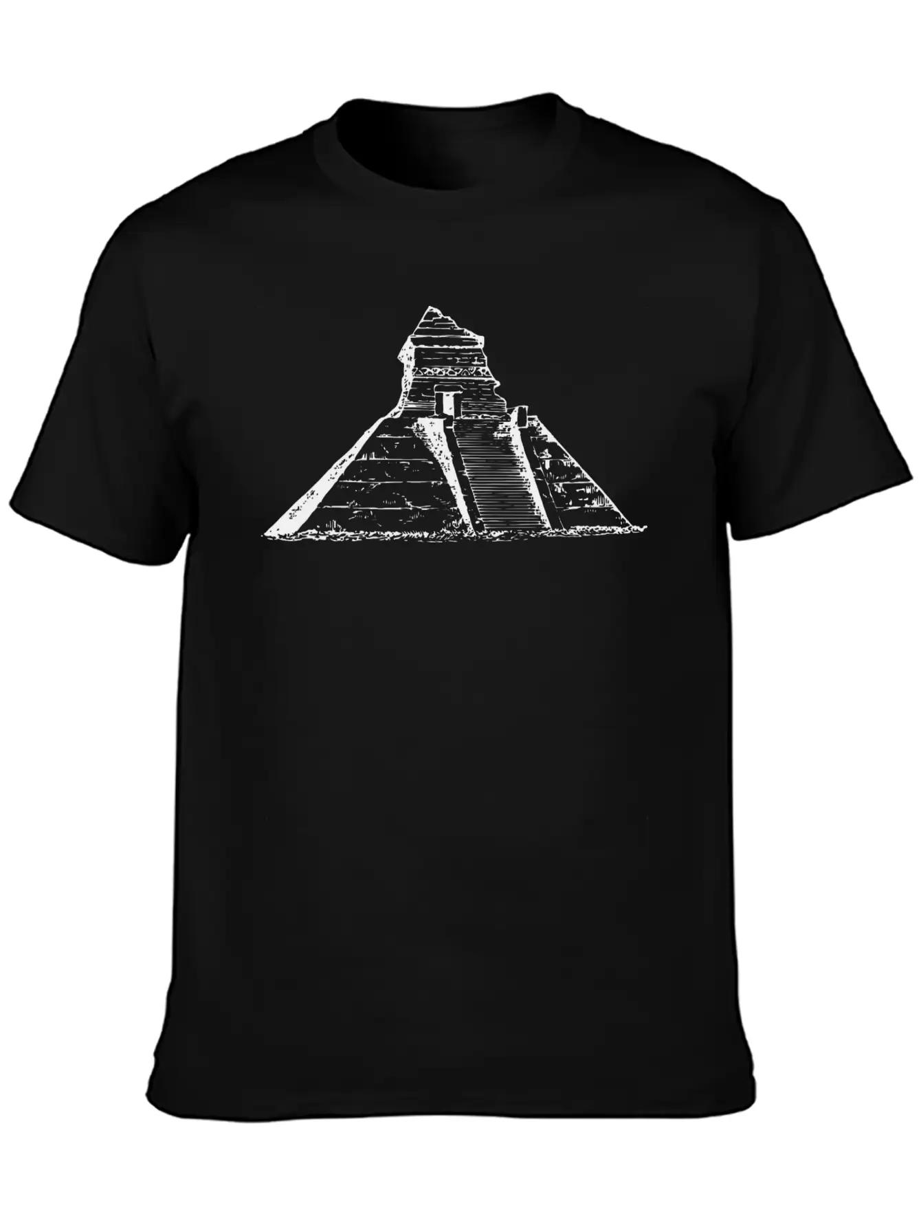 Ancient Mexican Pyramid Relaxed Everyday Tee – Lightweight And Durable Cotton