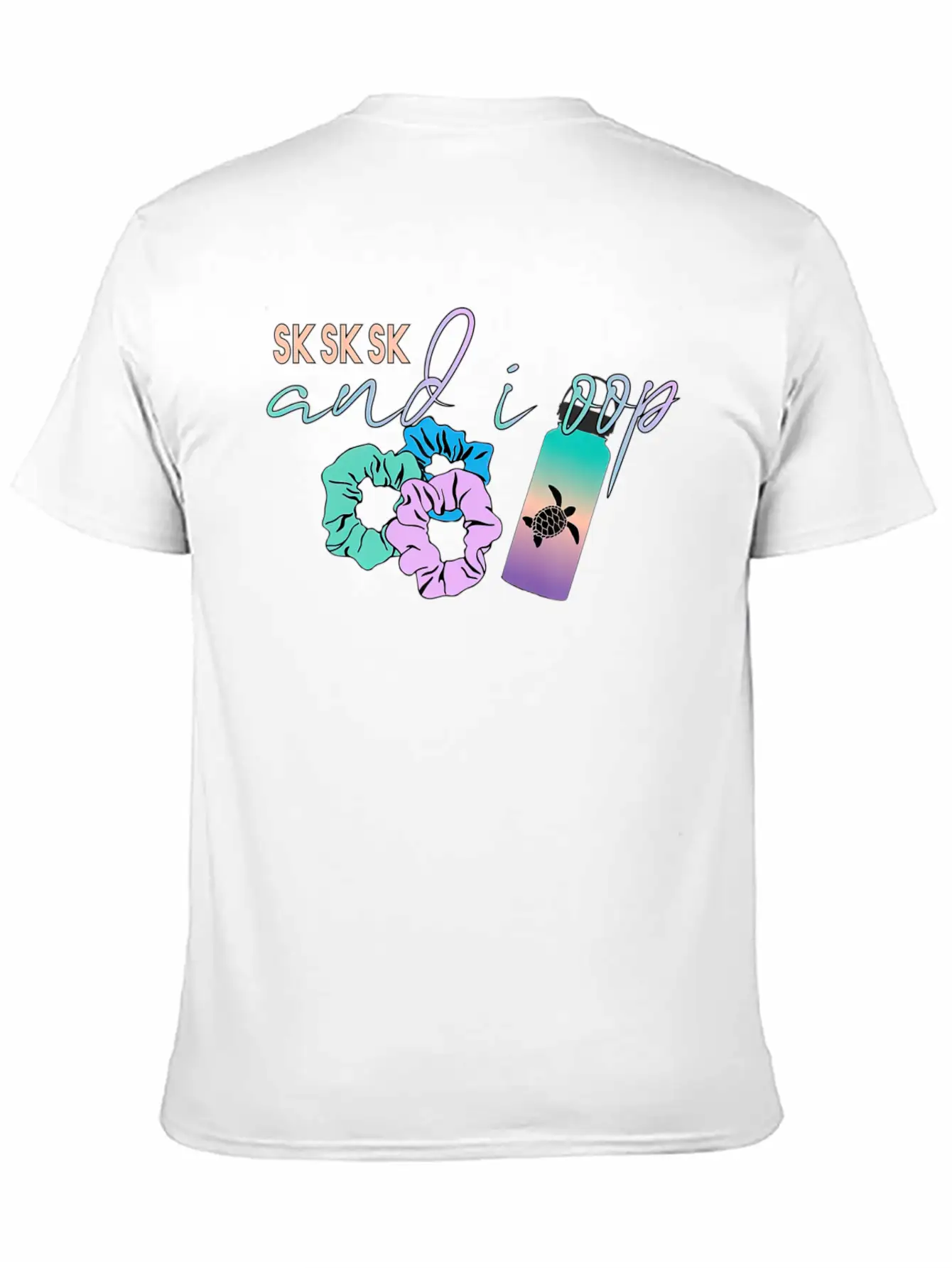 And I Oop Save The Turtles Flask Scrunchie T Classic Crew Neck Graphic Tee – Everyday Minimal Look