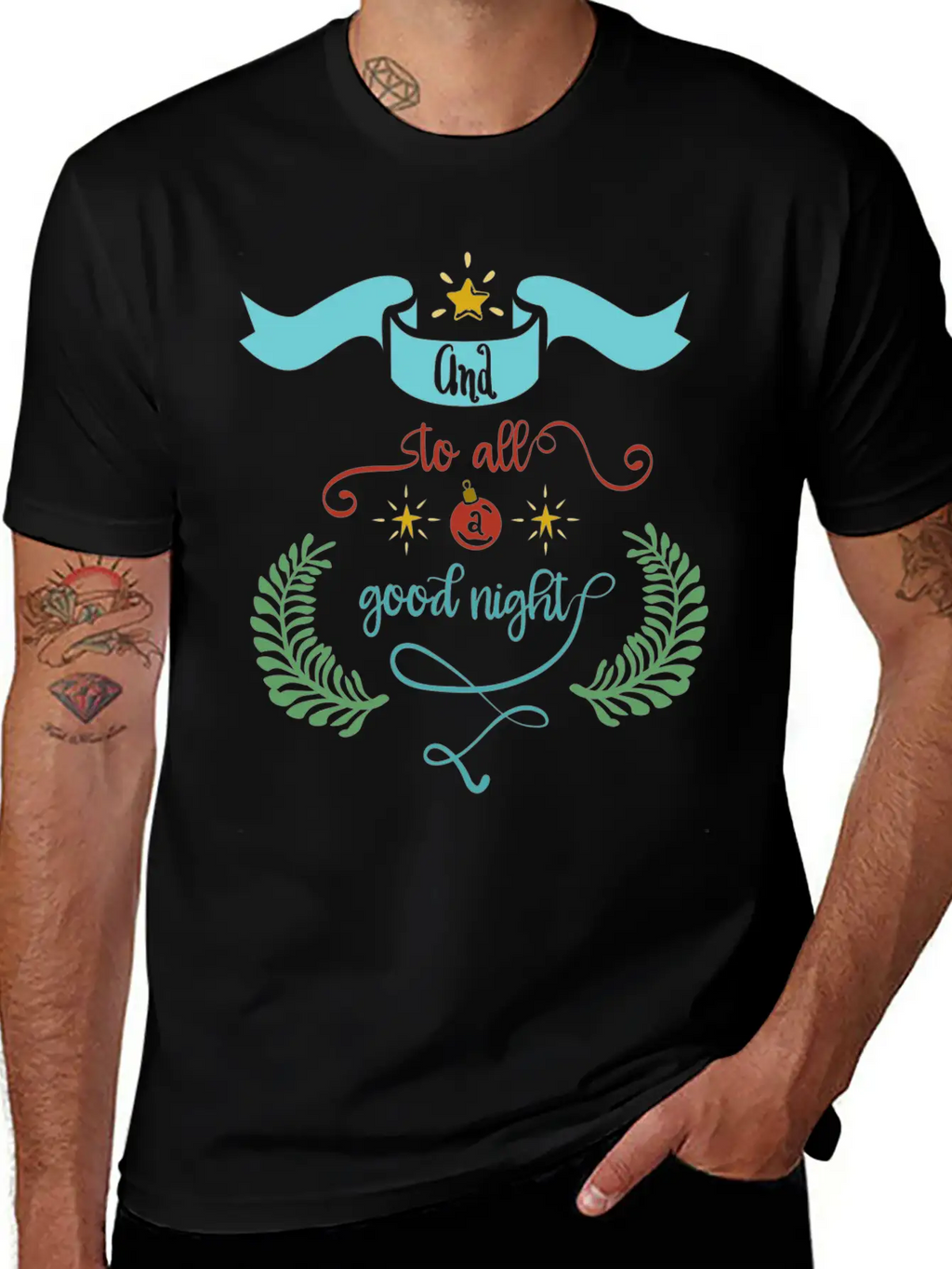 And To All A Good Night Classic Crew Neck Graphic Tee – Everyday Minimal Look