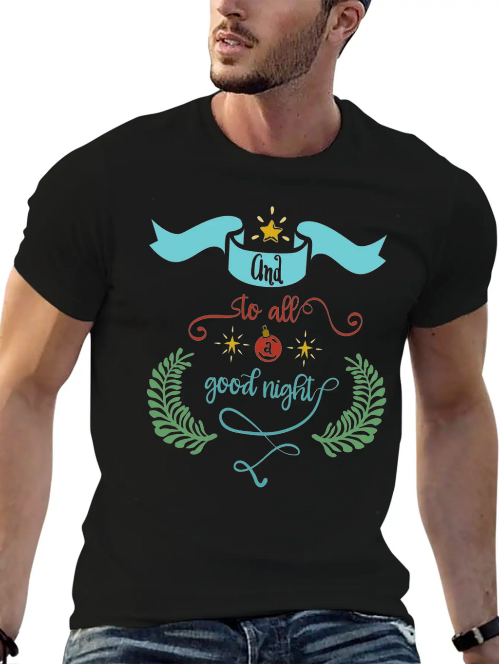 And To All A Good Night Classic Crew Neck Graphic Tee – Everyday Minimal Look