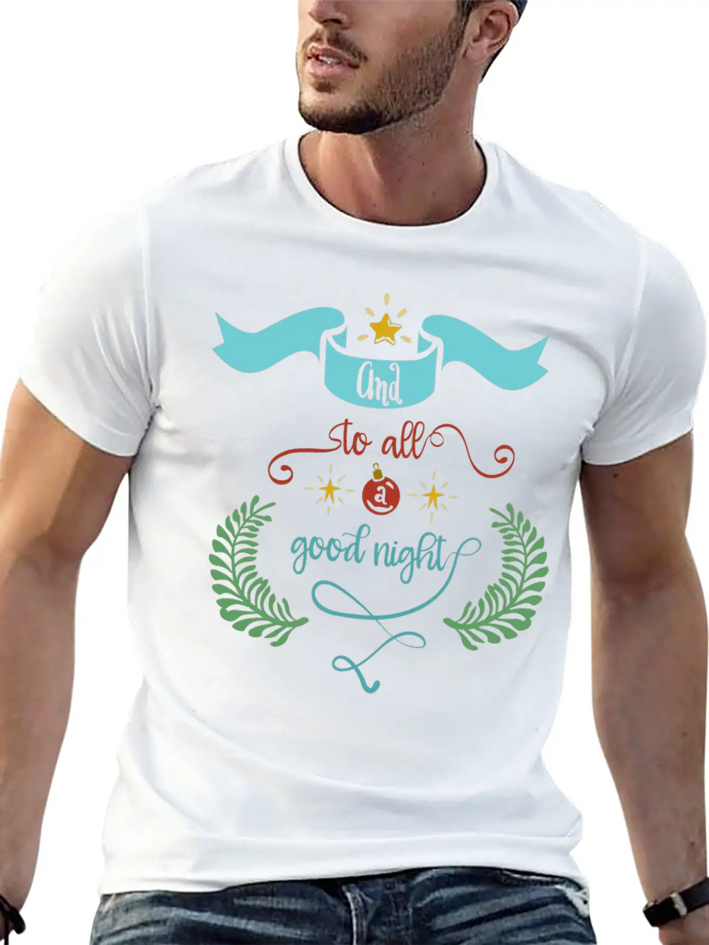 And To All A Good Night Classic Crew Neck Graphic Tee – Everyday Minimal Look